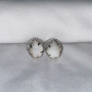 Kendra Scott White Stud Earrings